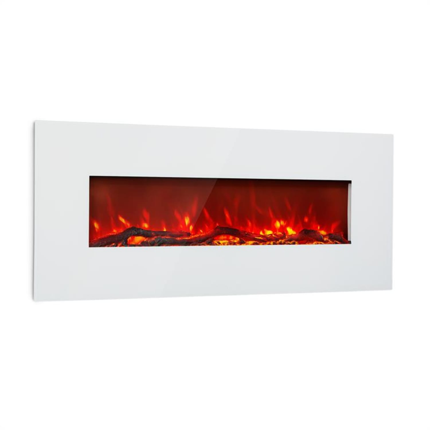Chimenea eléctrica larga Lausanne 1600W 2 ajustes de calor 128 cm