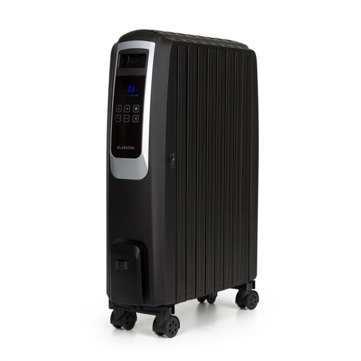 Thermaxx Noir, radiator na olje, 2500 W, 10 – 30 °C, 24-ur, časovnik, daljinski upravljalnik, črna barva