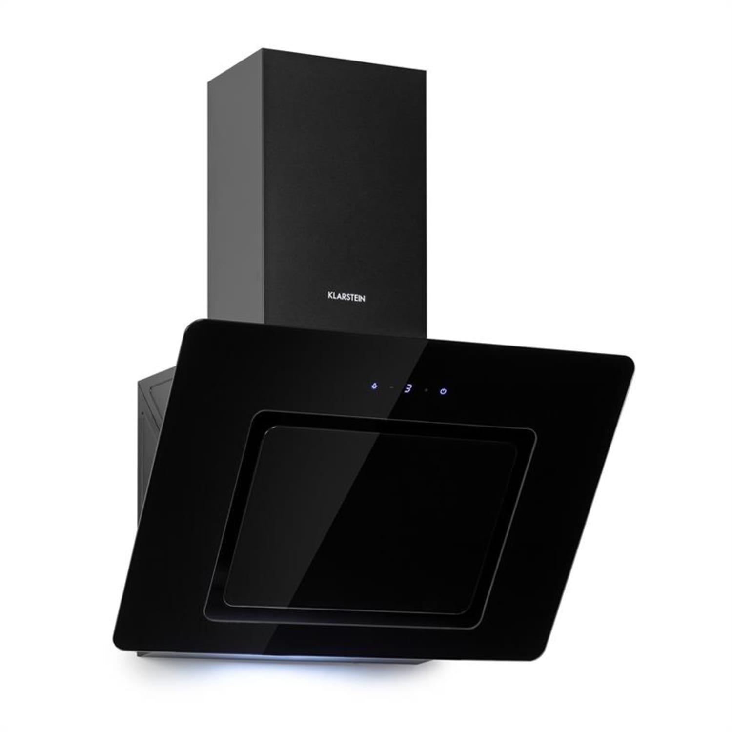 Sofia 60 Dunstabzugshaube kopffrei 300 m³/h Touch-Control Glasfront schwarz