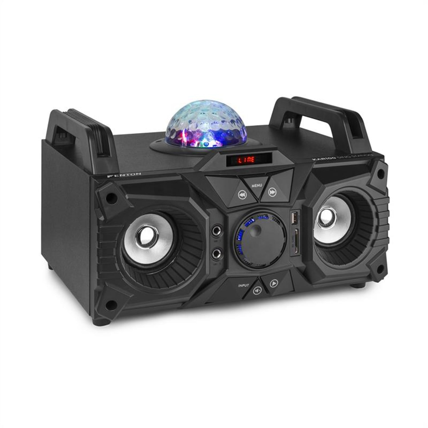 KAR100, sing station, 100 W, akumulator, USB, bluetooth, AUH vhod, črn