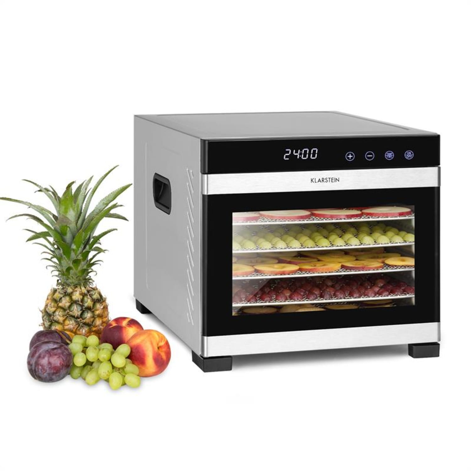 Flavour Dry, sušilica namirnica, 35 – 75 °C, LCD zaslon osjetljiv na dodir, timer, crna