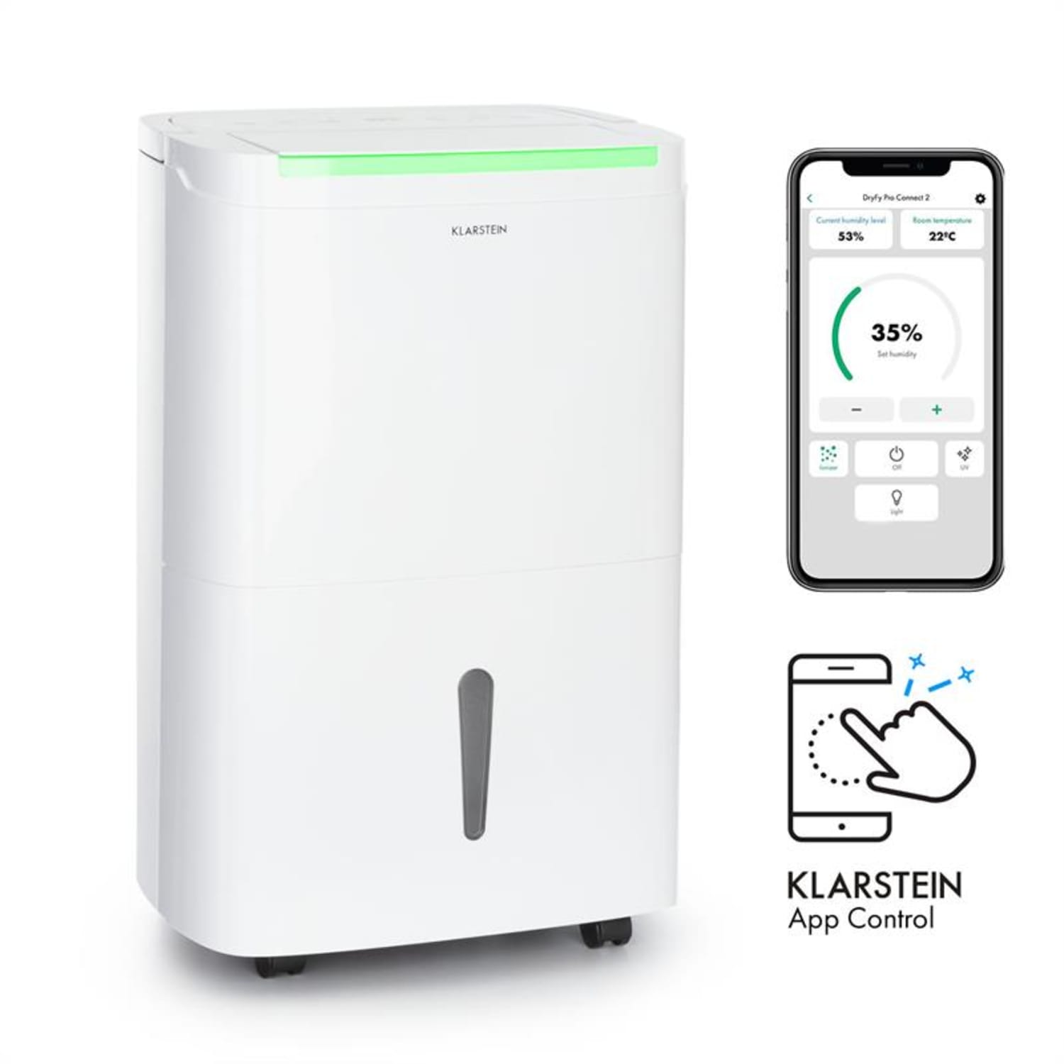 DryFy Connect 50 Párátlanító WiFi kompresszor 50l / d 45-55m² Fehér