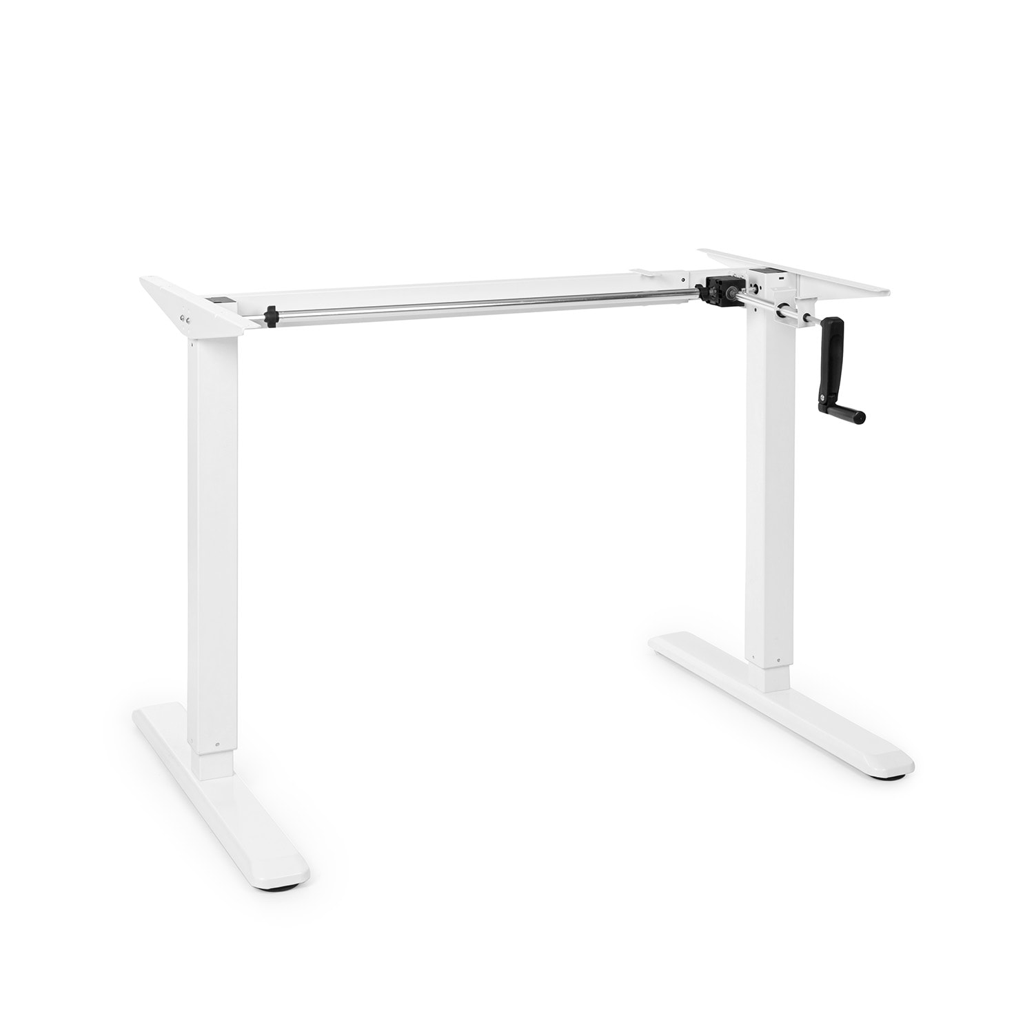 Multidesk, visinski podesiv pisaći stol, manualni, 73-123 cm, bijela boja
