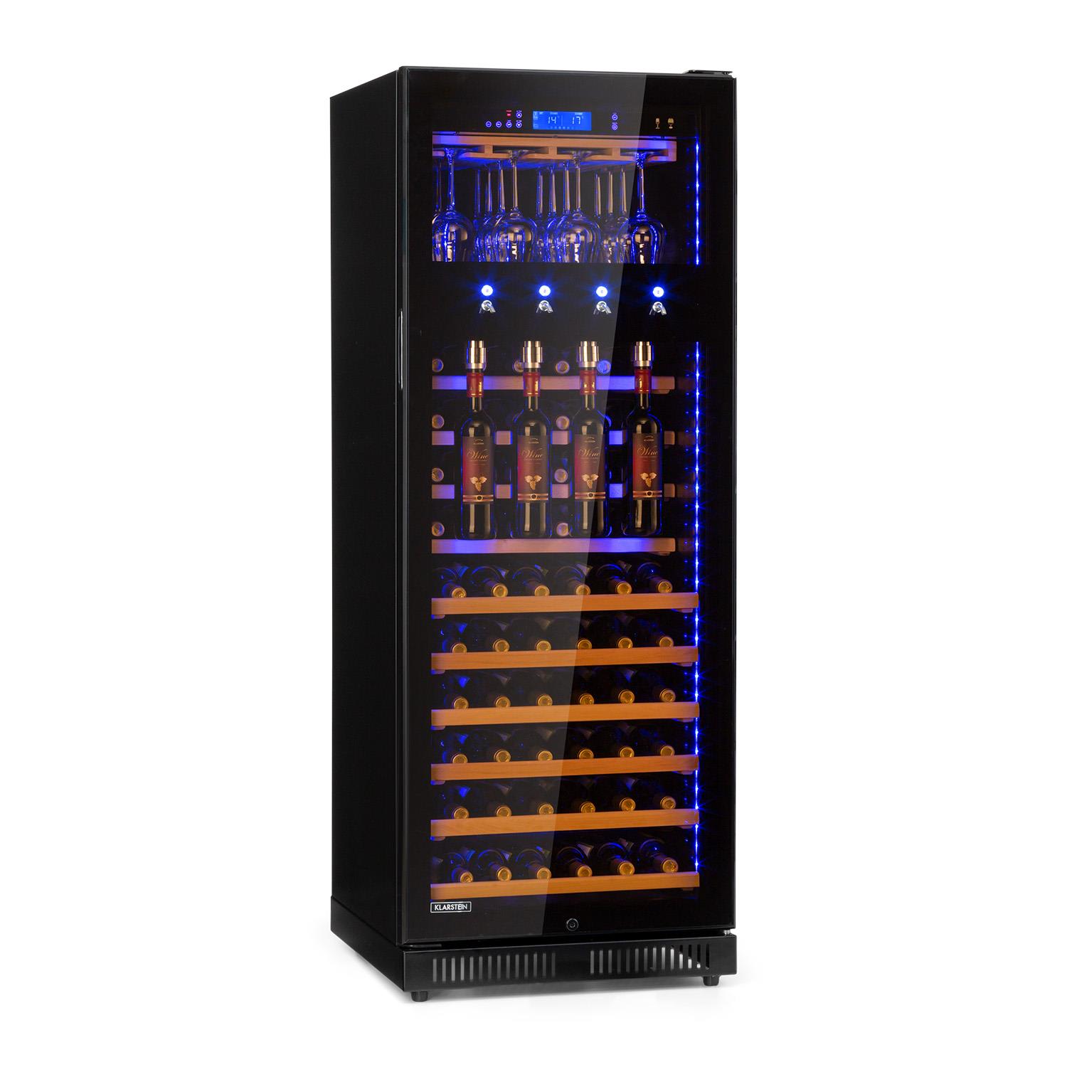 First Class 84 Weinkühlschrank 4 Dispenser 84 Fl. 5-22°C Touch Glastür