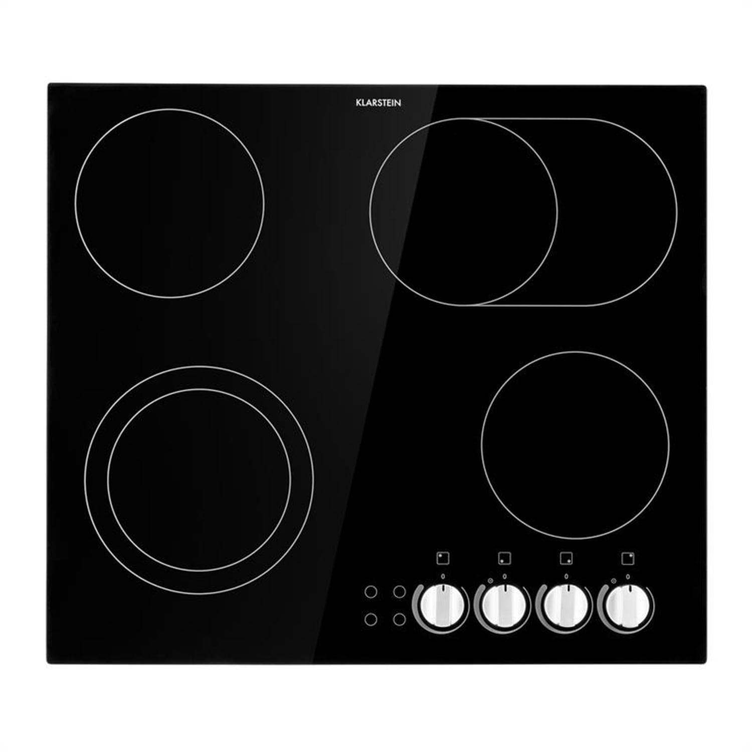 EasyCook Placa cerámica de cocción 6100W regulador giratorio negro
