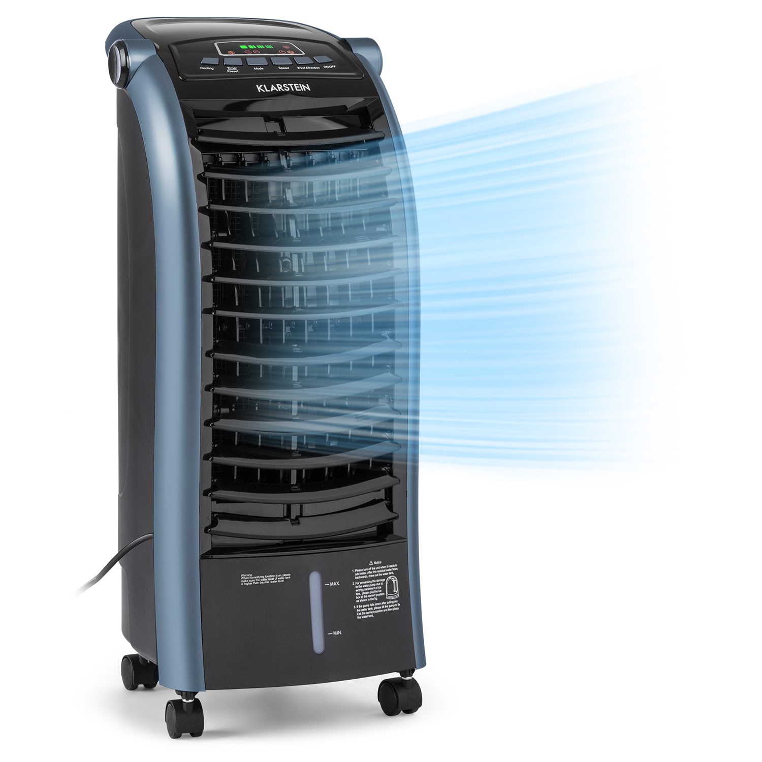 Maxfresh Ocean Ventilator Luftkühler 6L 65W Fernbedienung 2x Eispack