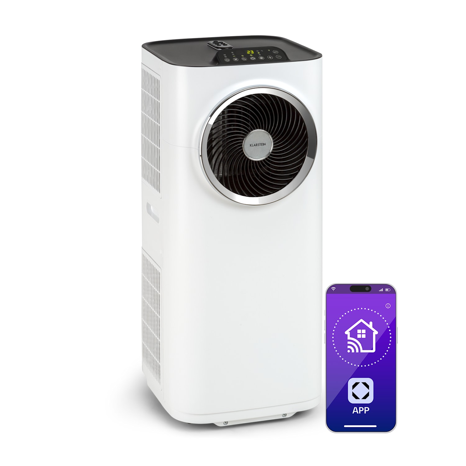 Klarstein Kraftwerk Smart 12K Climatiseur 3-en-1 12000 BTU Contrôle par application Télécommande