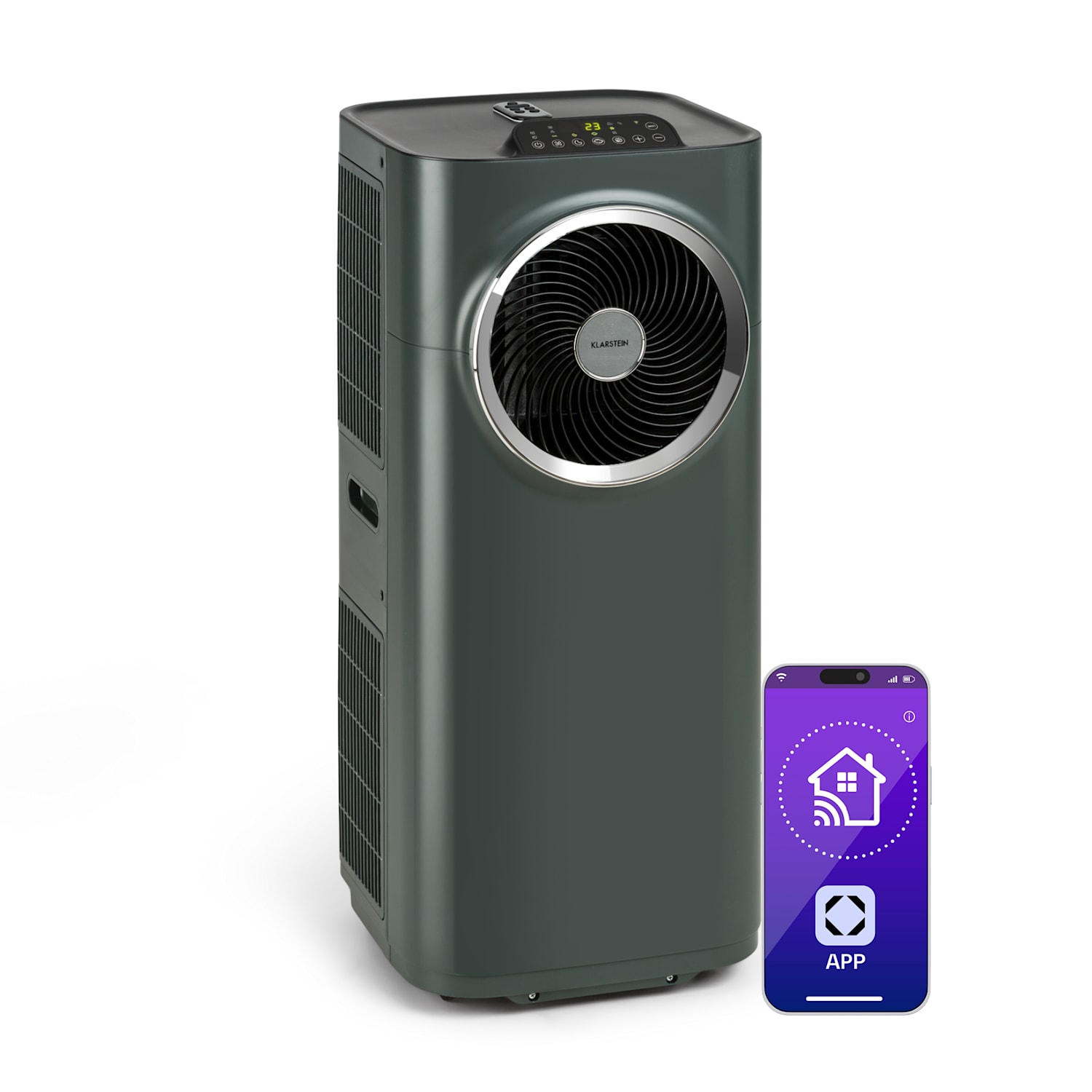 Klarstein Kraftwerk Smart 12K Climatiseur 3-en-1 12000 BTU Contrôle par application Télécommande