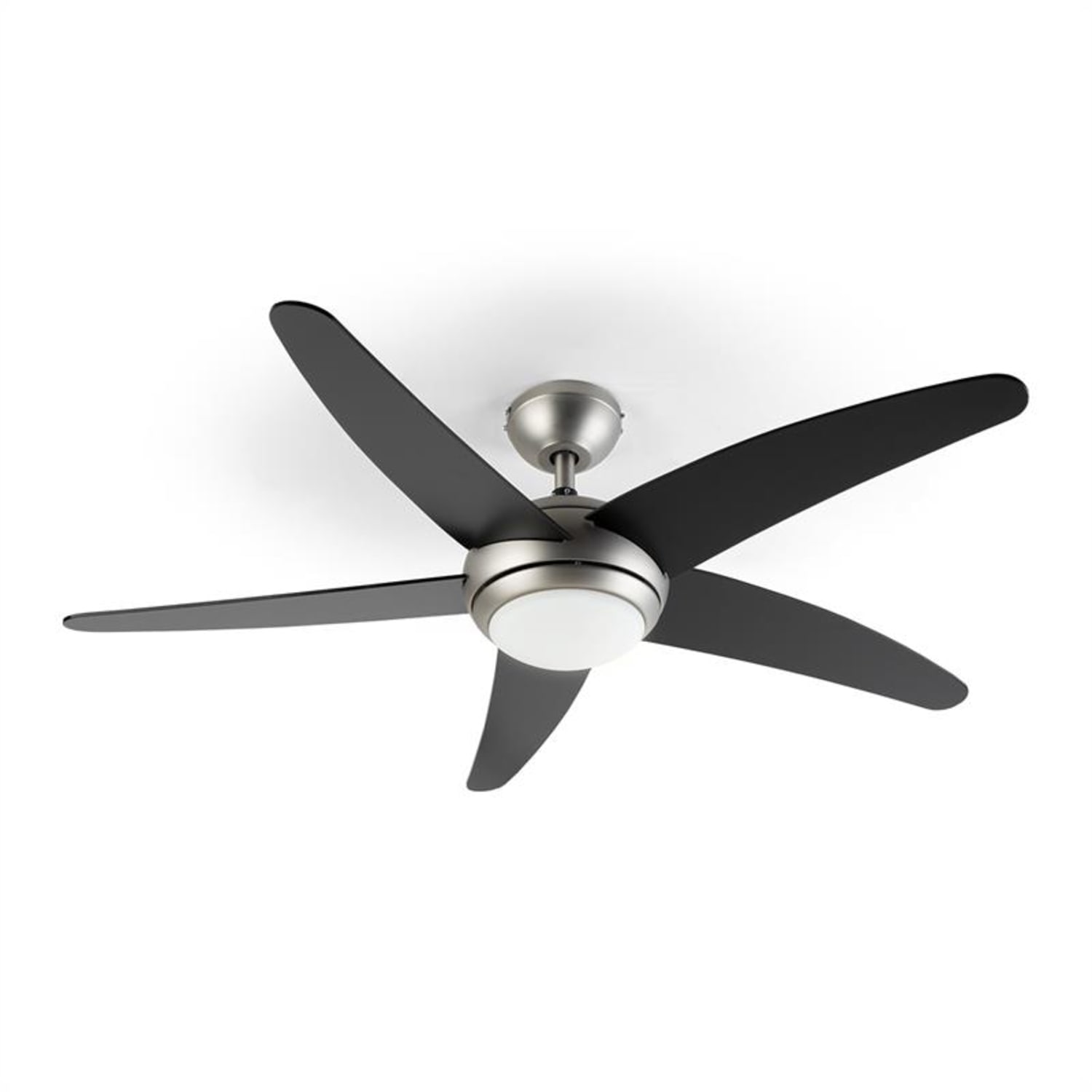 Bolero 2-in-1-Deckenventilator 134cm Leuchte 55W Fernbedienung schwarz