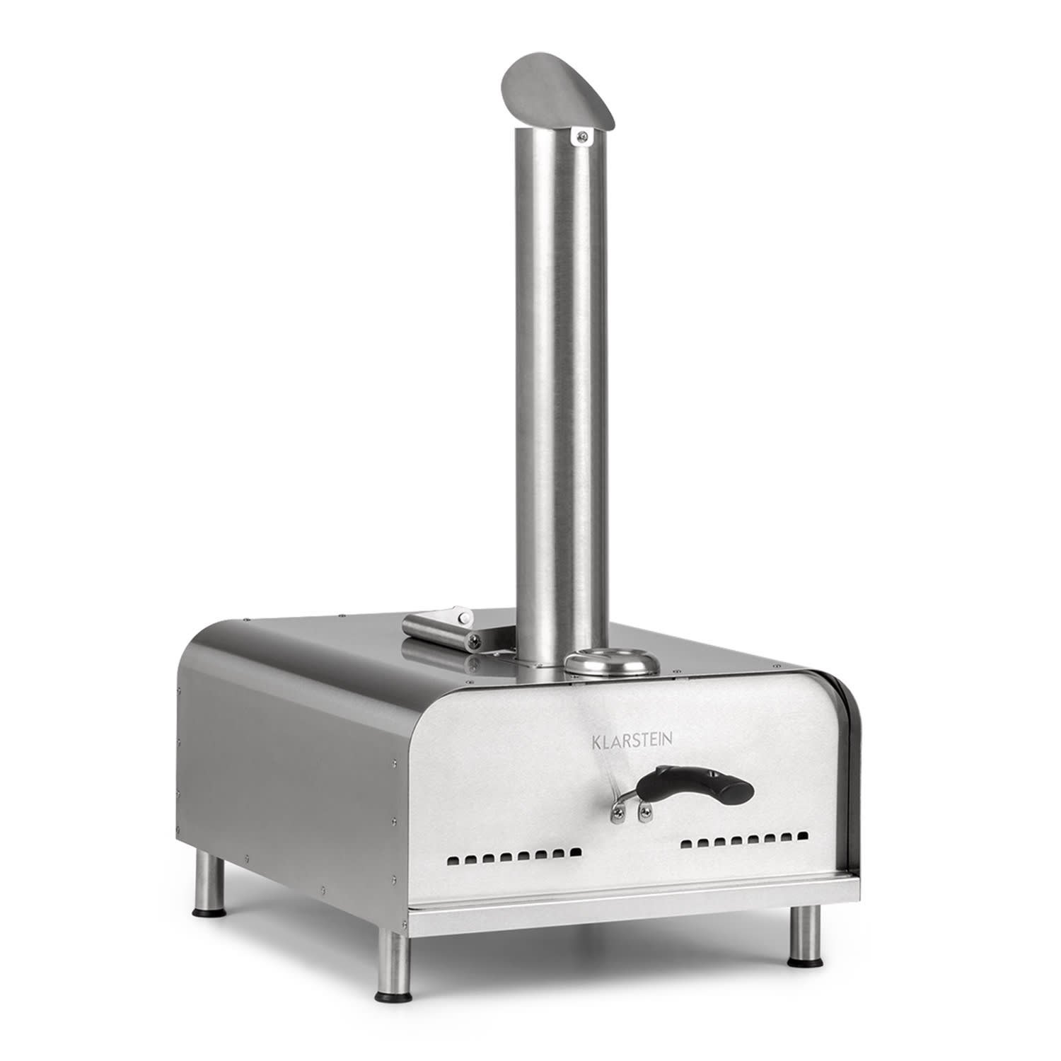 Diavolo Pizza-Pelletofen inkl. Pizzastein Thermometer Edelstahl
