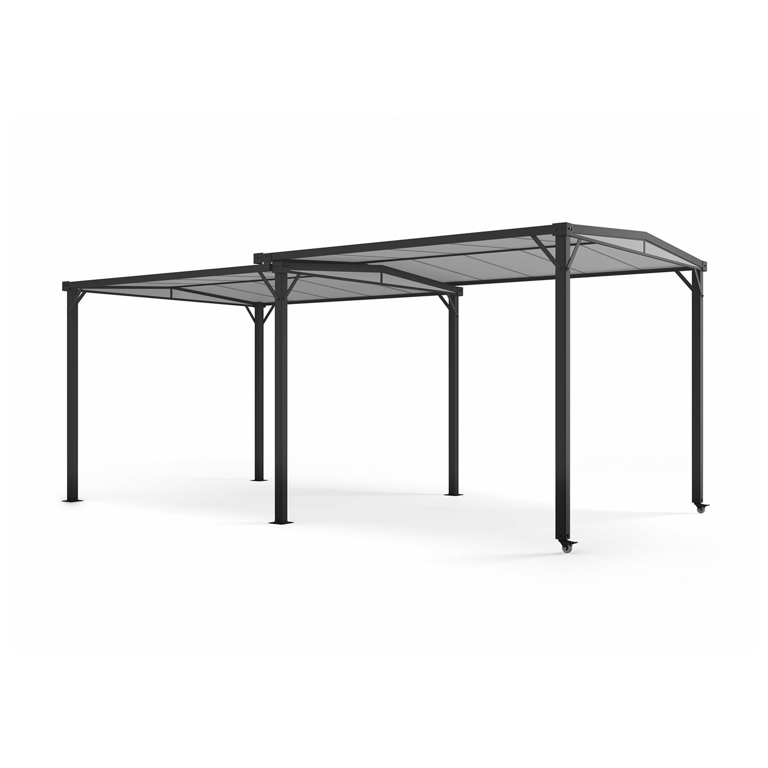 Pantheon Solid Sky Expand pergola 3 x 2,5 x 3 m aluminium anthracite