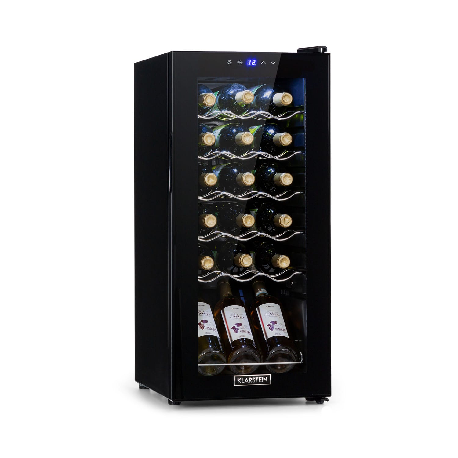 Shiraz 18 Uno, vinotéka, 50 l, 18 fliaš, 5-18°C, dotykový ovládací panel
