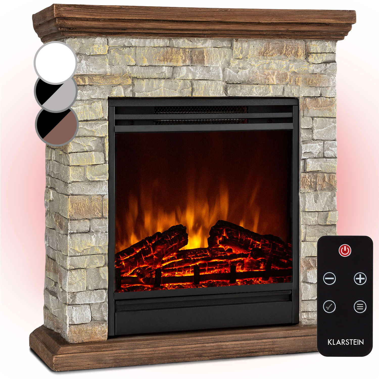 Etna Elektrokamin 1800W Wochentimer Fernbedienung LED