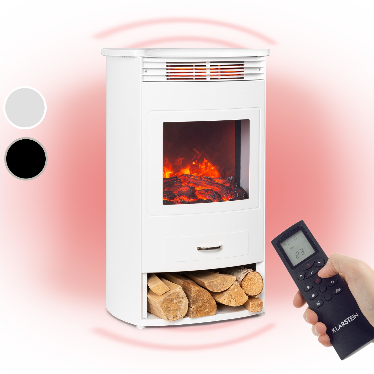 Bormio WH elektrische haard 950/ 1900 W thermostaat weektimer