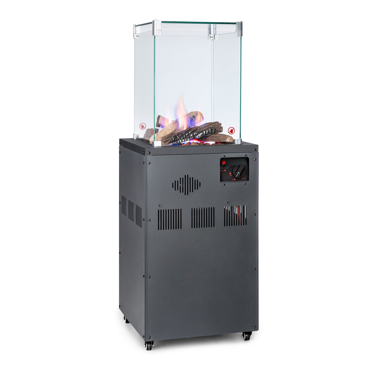 Flagranti Crystal View Gasheizstrahler 8kW Edelstahl