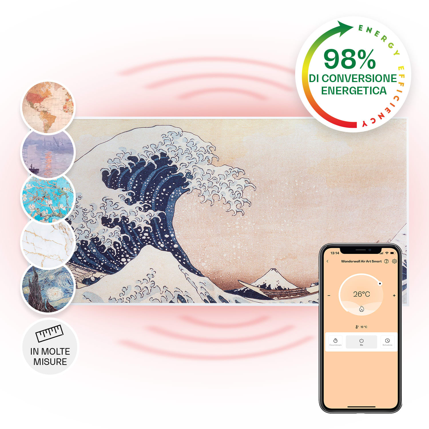 Pannello Radiante Infrarossi KLARSTEIN - 500W, 10m², Wi-Fi App - Foto 9