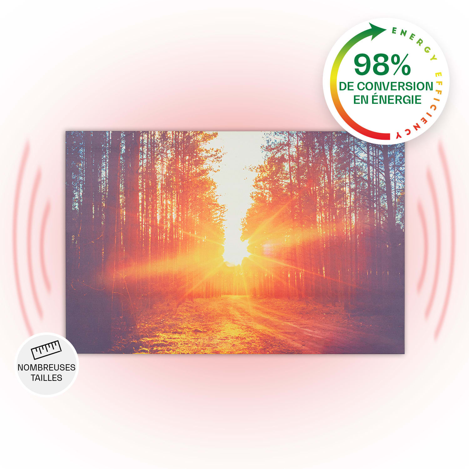Wonderwall Air Art Infinite 580 radiateur infrarouge 90 x 60 cm
