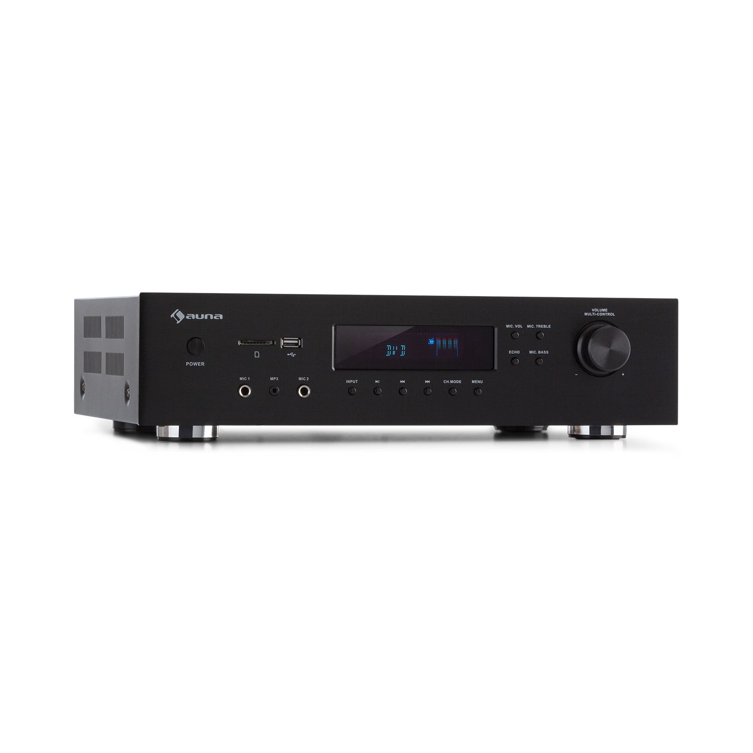 AMP-H260, zosilňovač, 2 x 100 W + 3 x 20 W RMS, BT, opt./koax. digitálny vstup, čierny