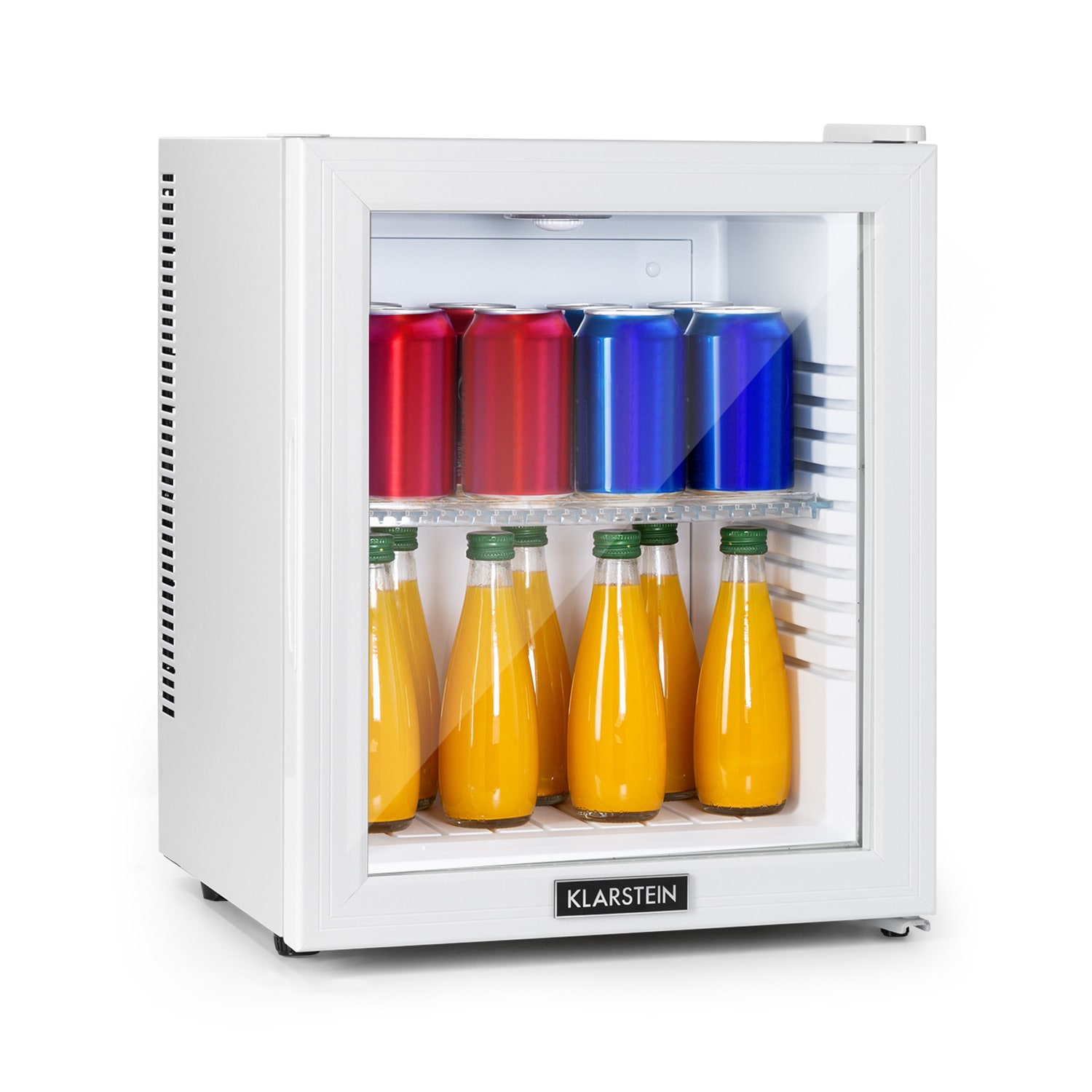 Brooklyn 24 Mini-Kühlschrank Glastür LED Ablage