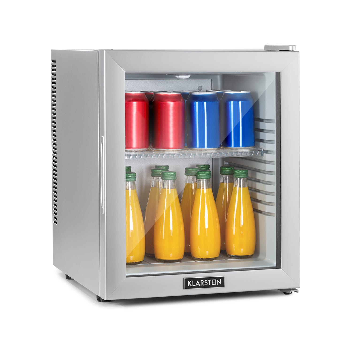 Brooklyn 32 Mini-Kühlschrank Glastür LED Ablage