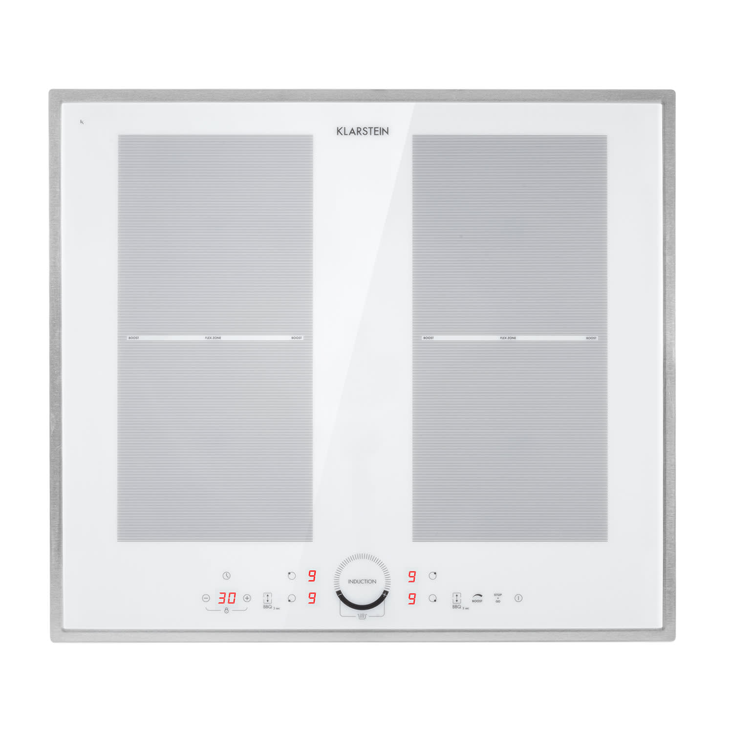 Delicatessa 60 Prime Cocina de inducción de 4 zonas, 7000 W, Temporizador Blanca