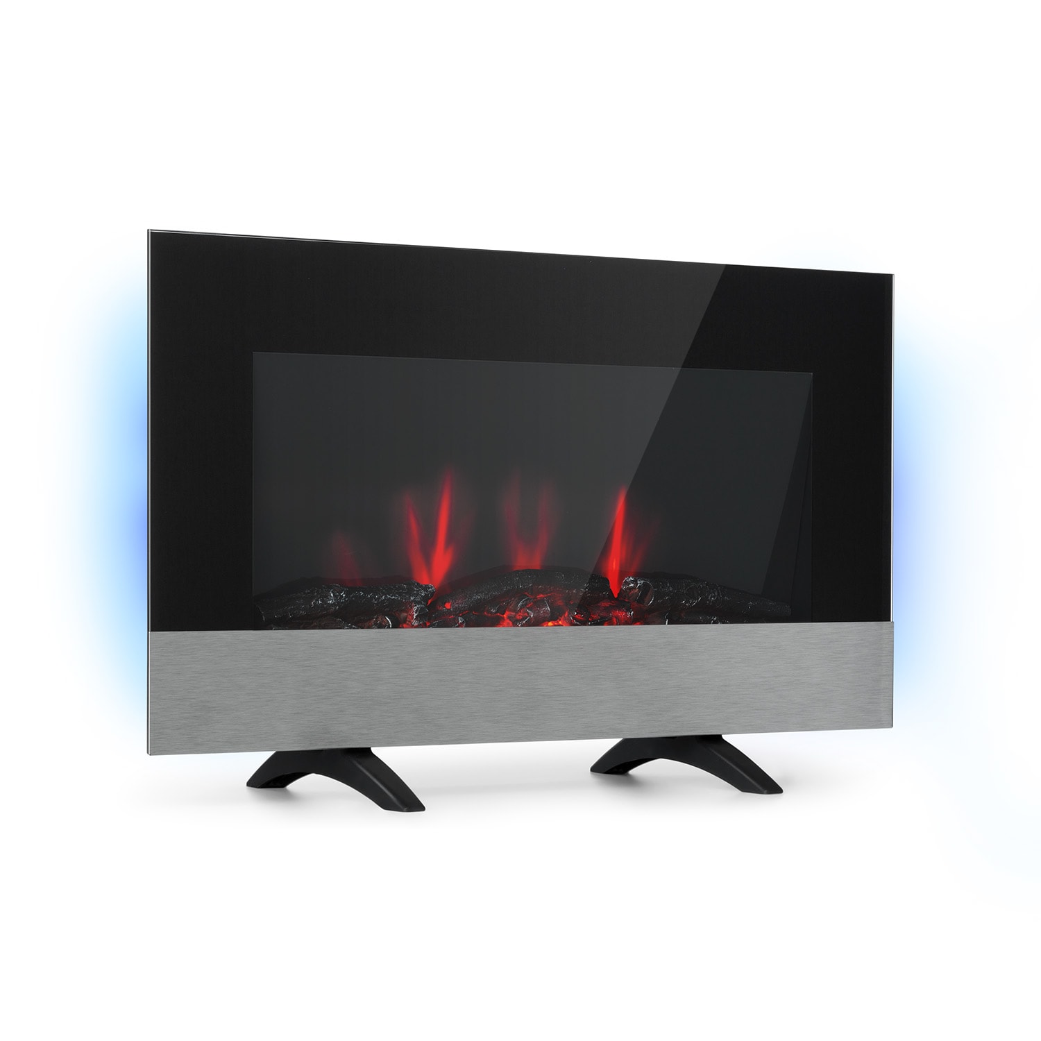 Basel Baseline electric fireplace 2000 watts 2 heating levels 7 colours glass
