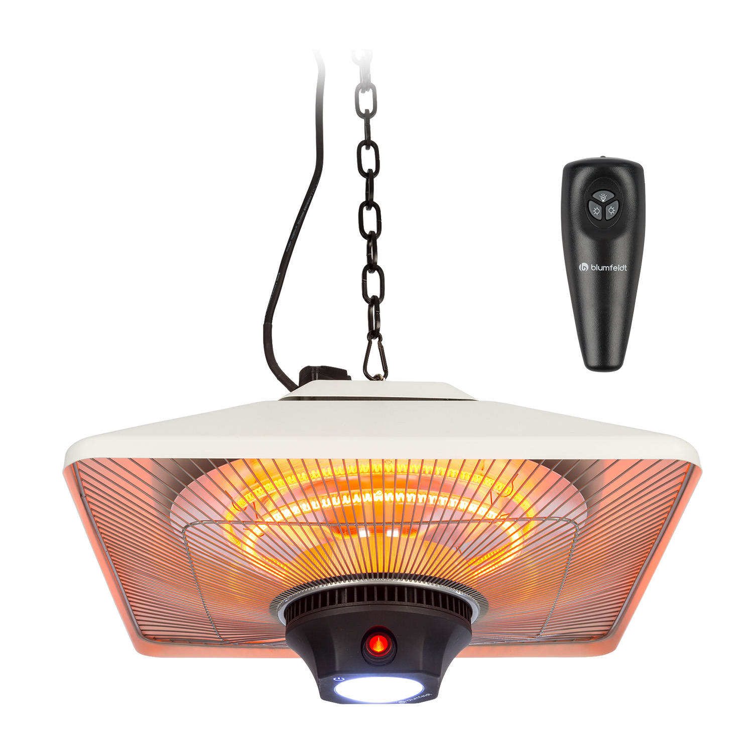 Heat Square, infracrveni grijač, 650/1350/2000 W, ugljik, IP24, LED