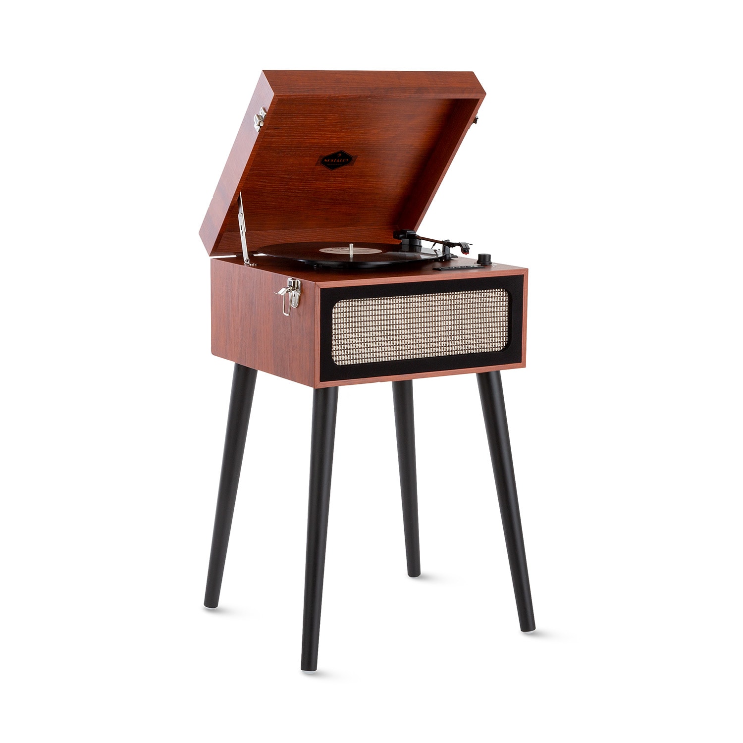 Sarah Ann, gramofón, bluetooth, USB, 33, 45 a 78 ot./min., hnedý
