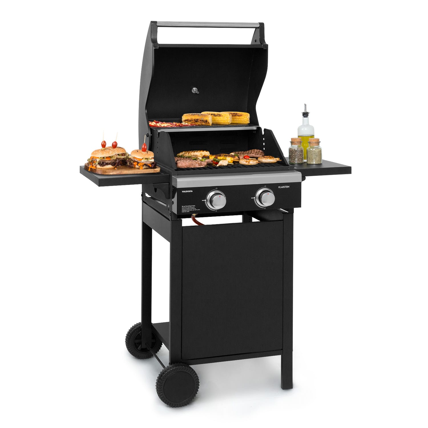 Valdosta 2.0 barbecue à gaz 2x3,brûleurs 6kW inox