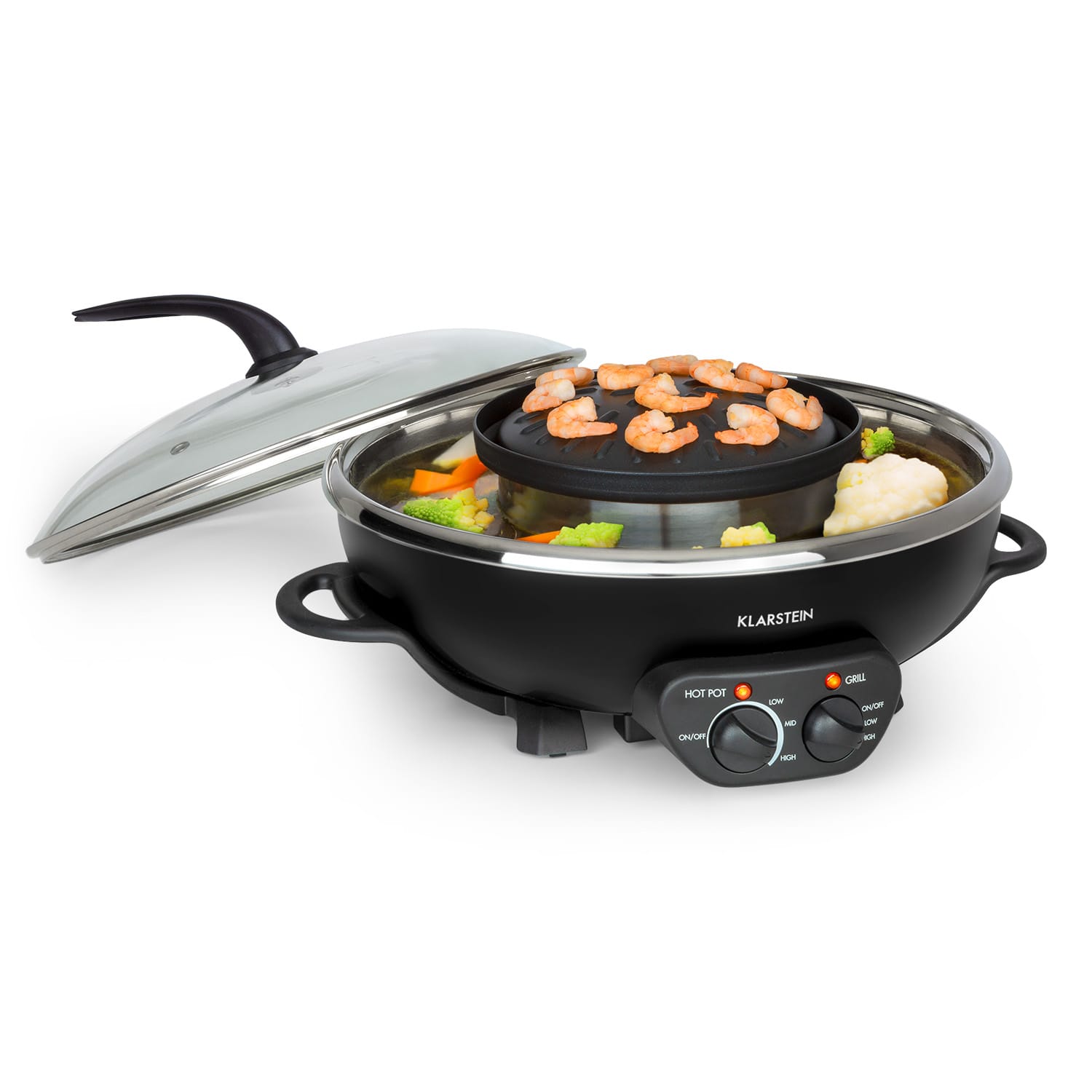 Szechuan 2-in-1 Hot Pot und Grillplatte 5l Vol. 1350 / 600 W