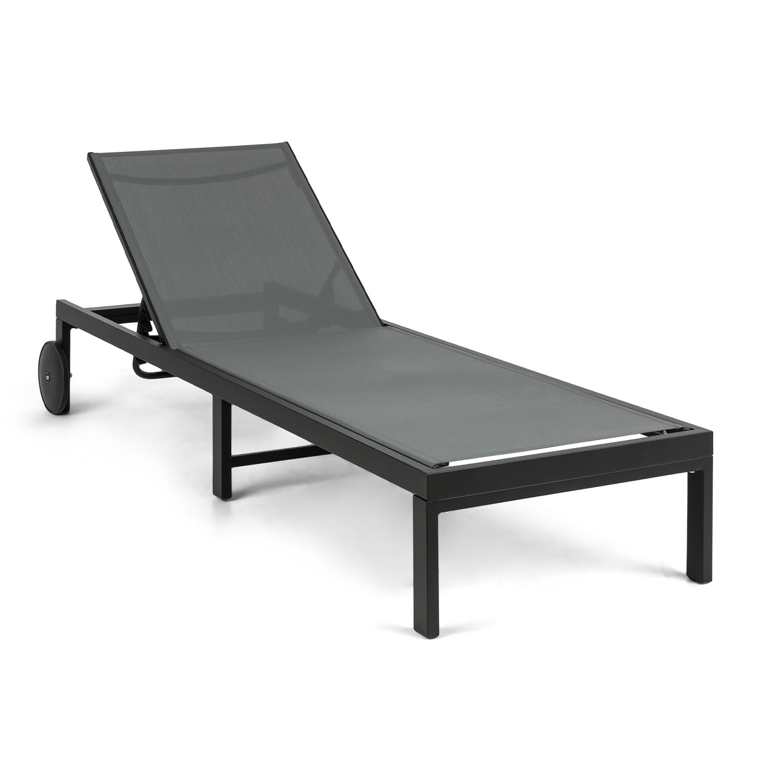 Lucca Lounger Liegestuhl Polyester Aluminium 4-Stufen