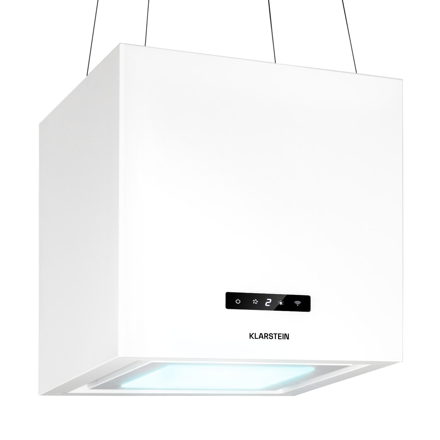 Kronleuchter Smart Inselabzugshaube 595m³/h App-Steuerung LED-Panel