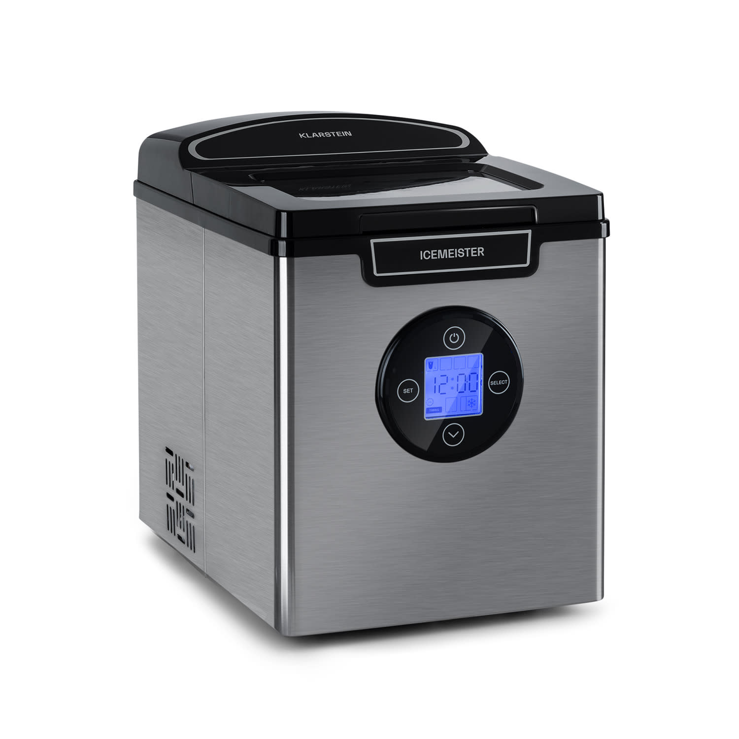 Icemeister 2G Eiswürfelmaschine 12kg/24h LC-Display Edelstahl