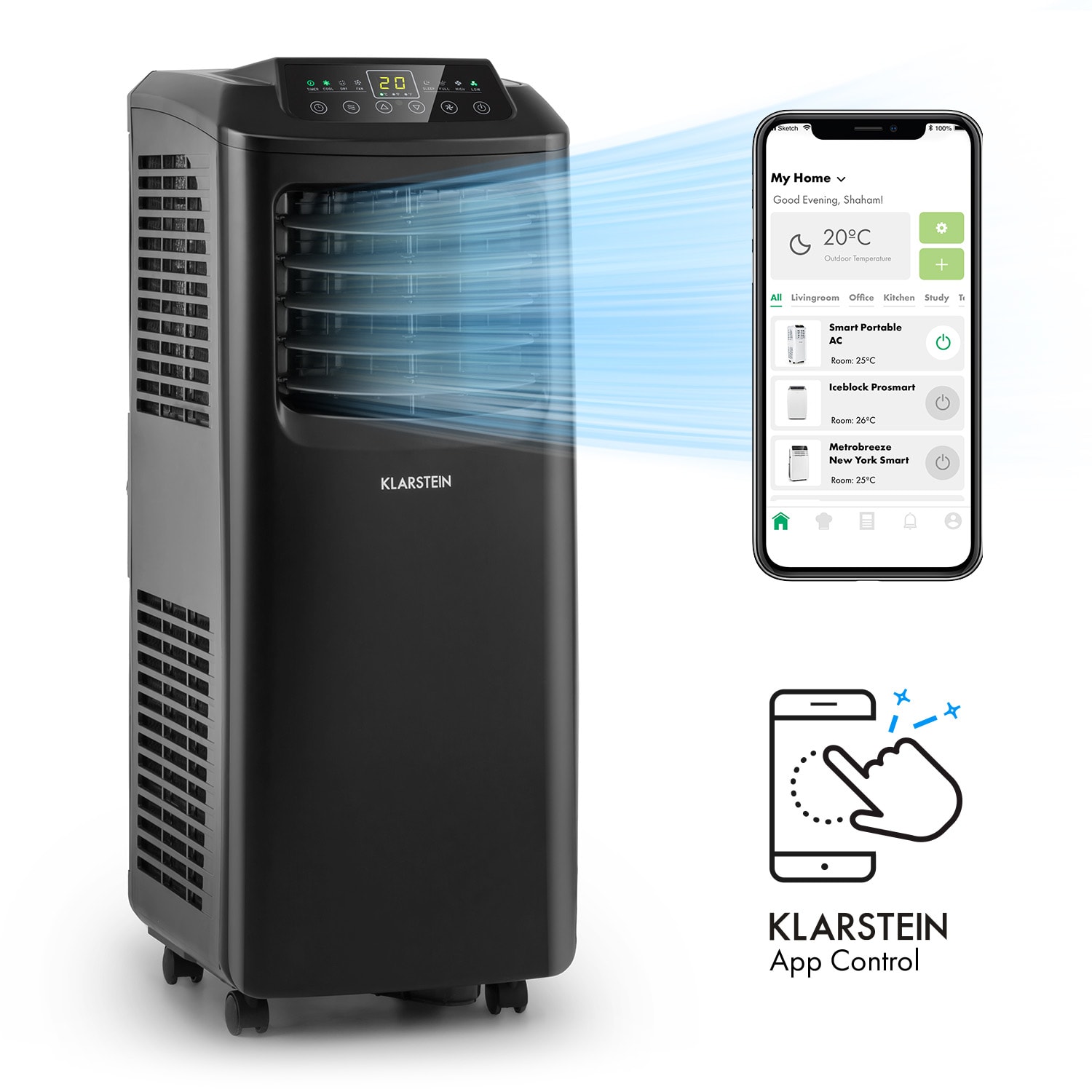 Pure Blizzard Smart 7k Ar Condicionado Móvel 7000 BTU/2,1 kW EEC A Contolo Remoto