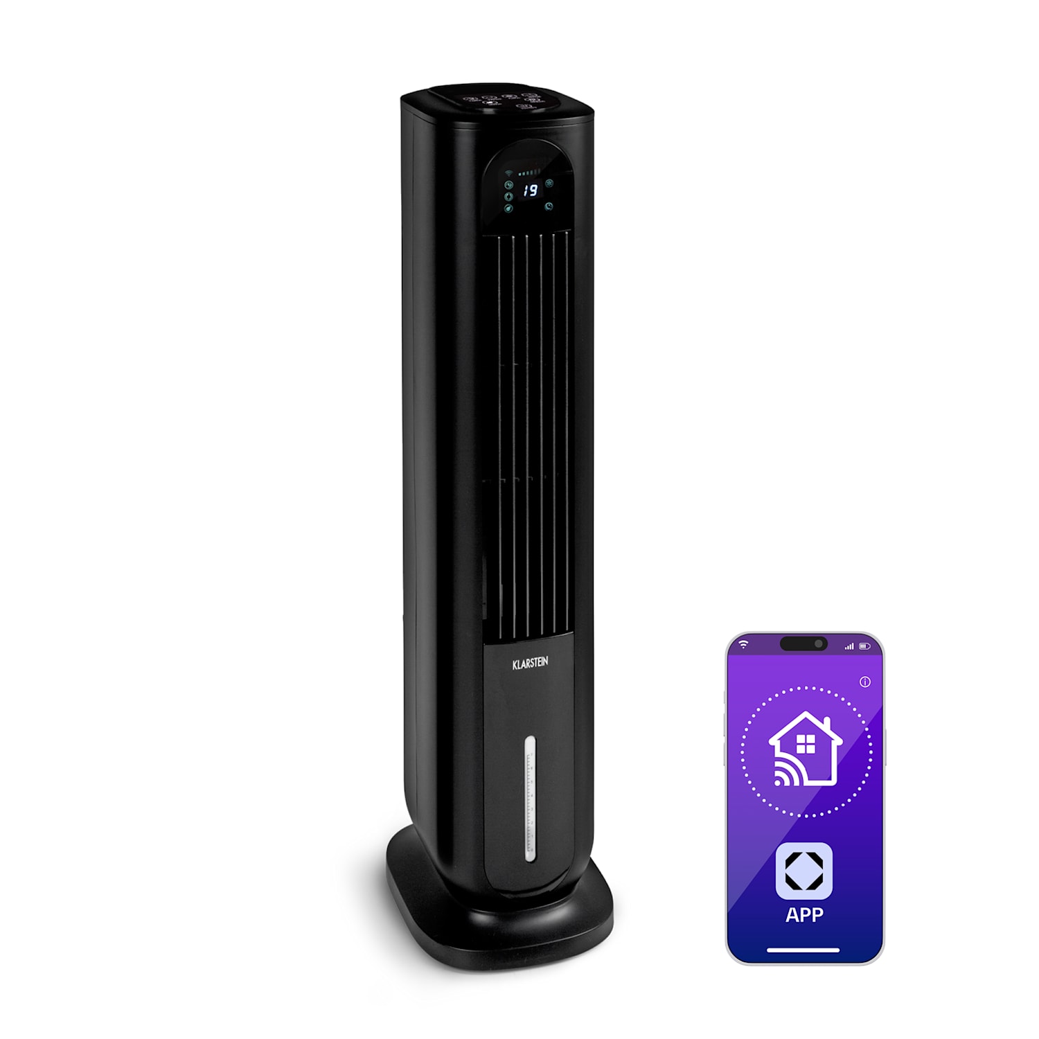 Polar Tower Smart, ventilátor, ochlazovač vzduchu, 7 l, 85 W, dálkové ovládání, 5x chladicí box