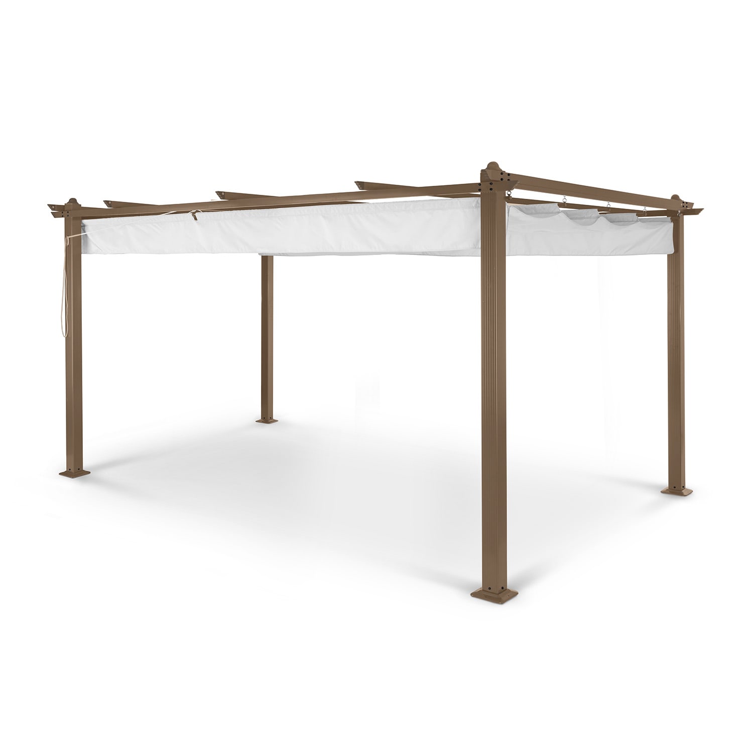 Pantheon Rust Pergola vierkante buis 3x4 m 4 hoekpalen waterafstotend