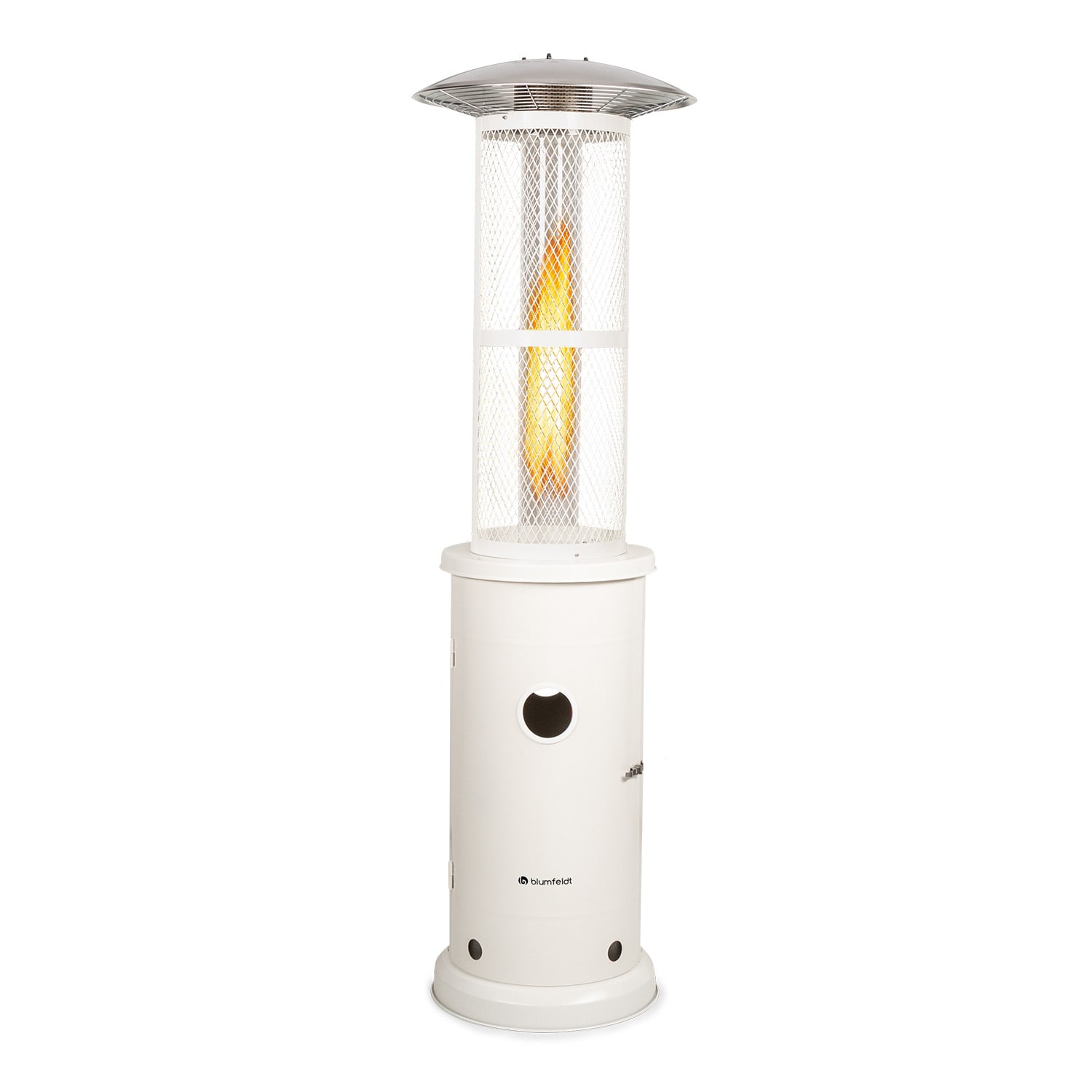 Goldflame Terrassenheizstrahler Gasheizer 11,2 kW Temperglas mobil Edelstahl