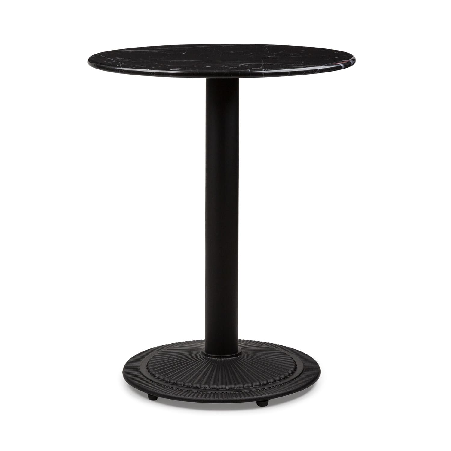 Patras Pearl Table bistrot Art Nouveau Marbre Ø 60 cm H 75 cm Fonte d'acier