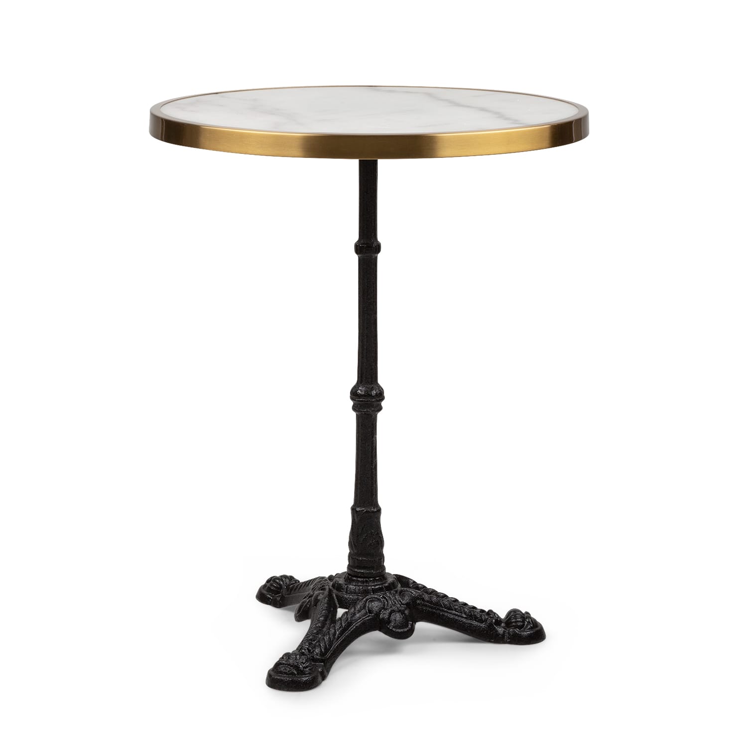 Patras Lux Table bistro avec trépied Table en marbre Ø : 57,5 cm Hauteur : 72 cm