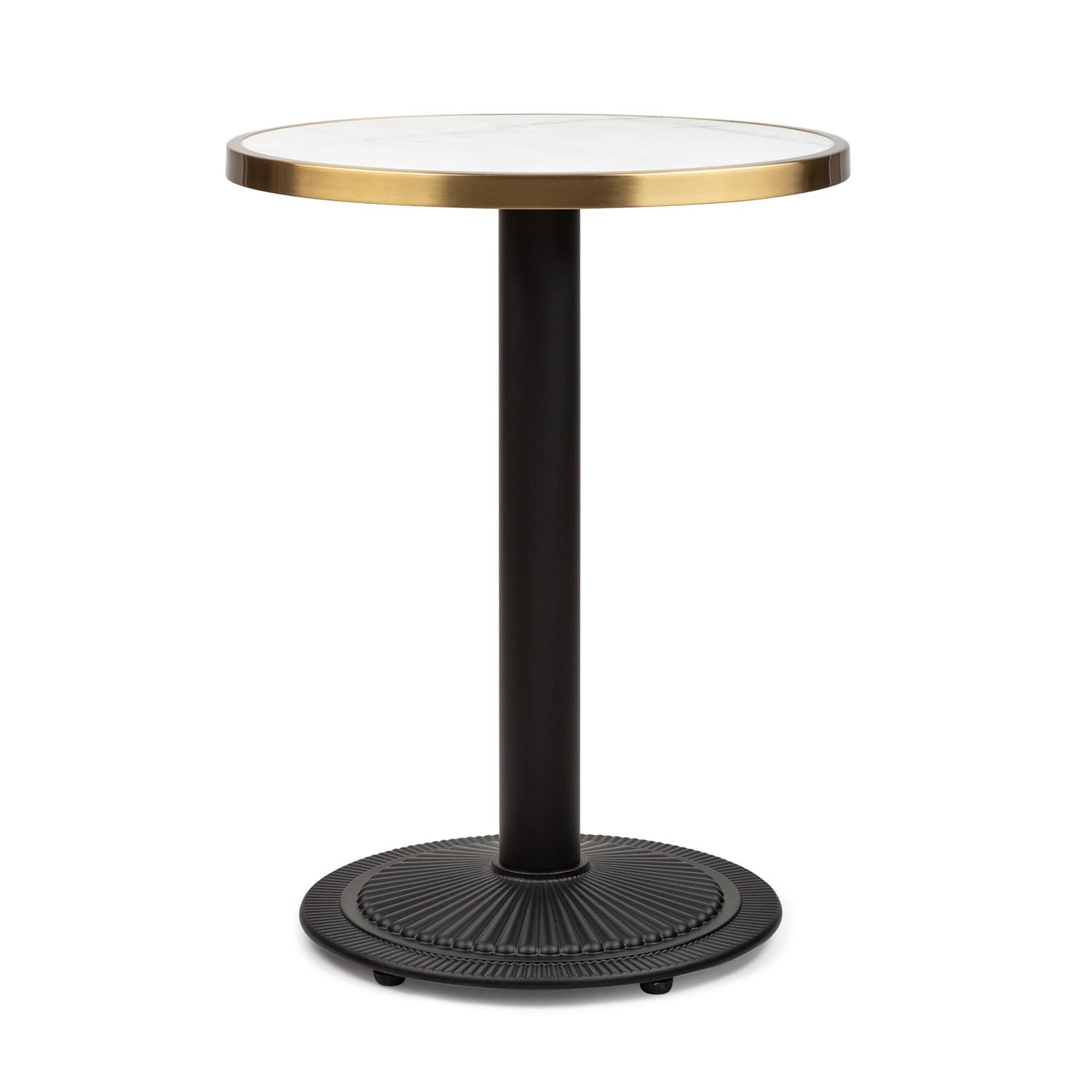 Patras Jewel Table en marbre Art Nouveau Ø : 57,5 cm H : 75 cm Base en fonte