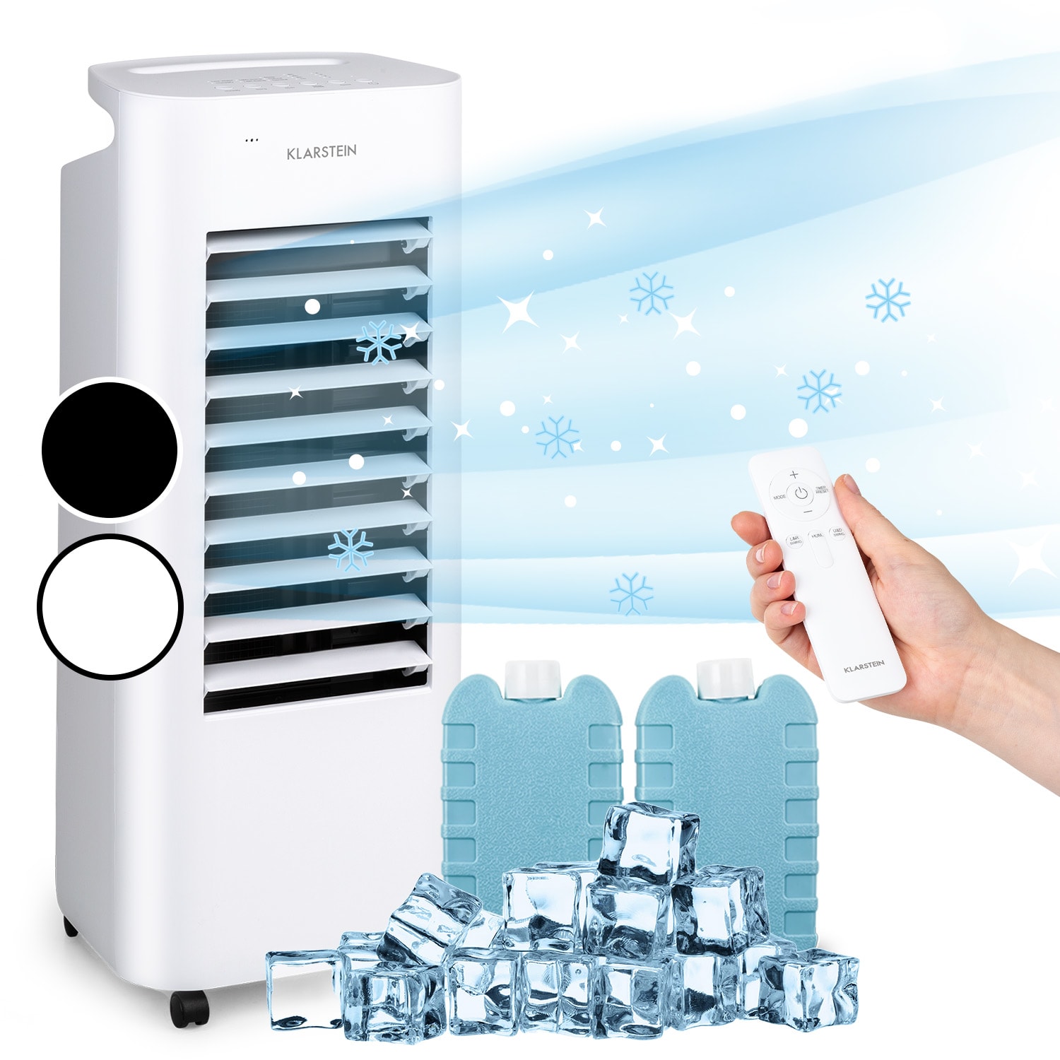 IceWind Max 3-in-1 Luftkühler 330 m³/h 60W 6 Ltr Timer Fernbedienung