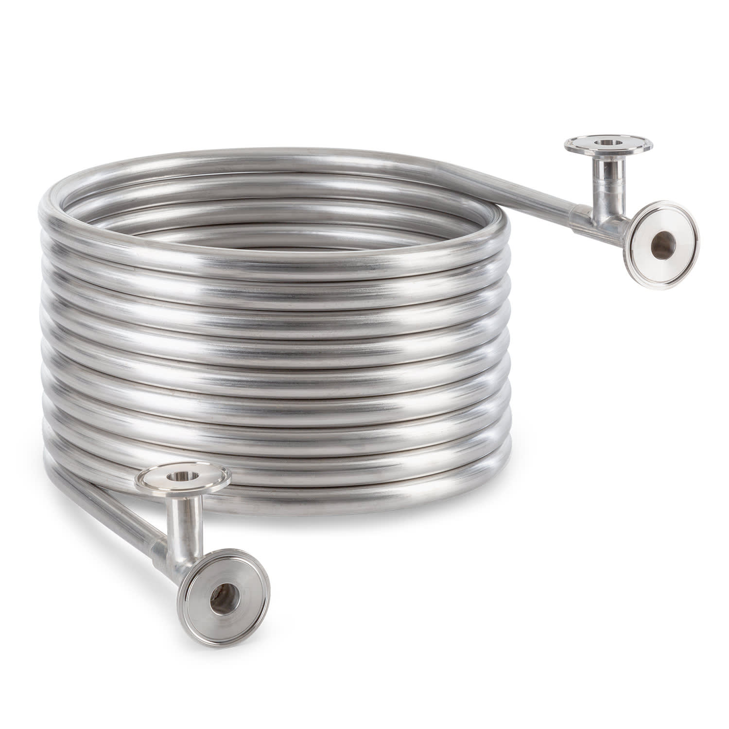 Counterflow, protiprúdový chladič, Ø 28 cm, 9 závitov, nehrdzavejúca oceľ 304