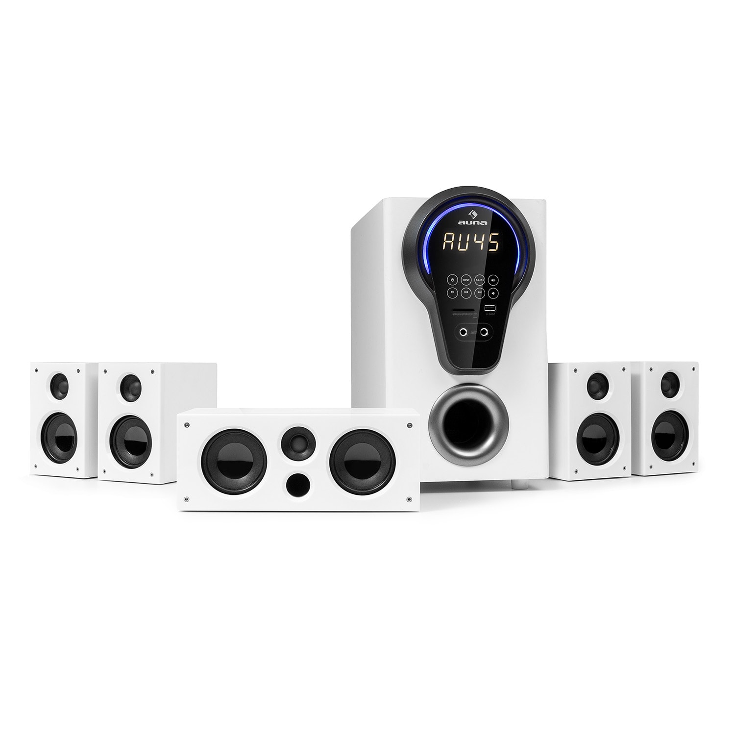 Areal 525 DG, 5,1 система за домашно кино, 125 W RMS, оптична букса, BT, USB, SD, AUX, дистанционно управление