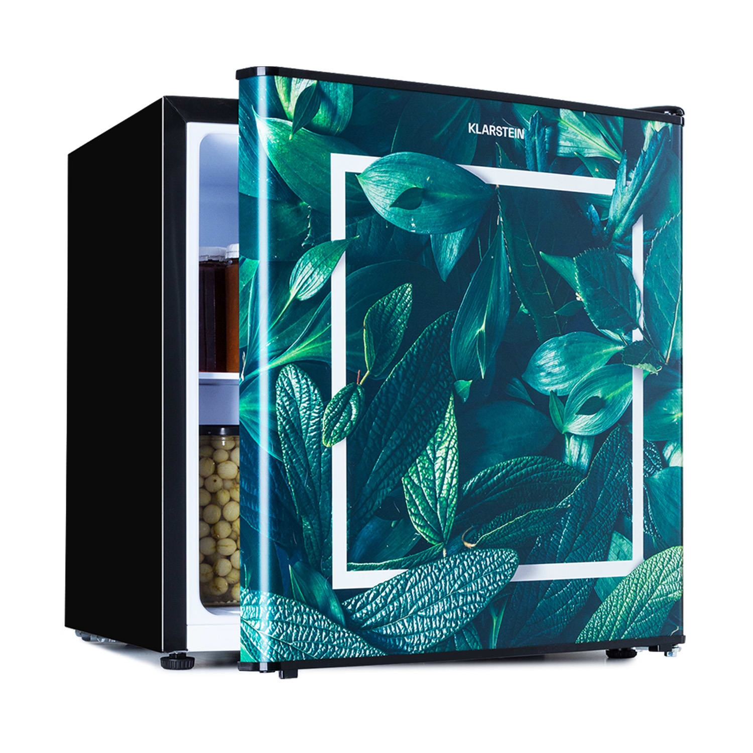 CoolArt 45L Mini-Kühlschrank EEK F Gefrierfach 1,5l Designtür