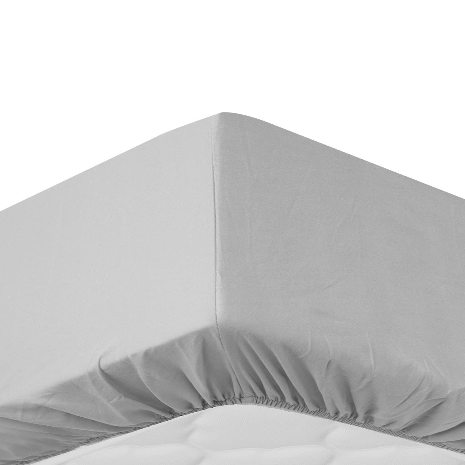 Soft Wonder-Edition drap housse 180-200 x 200 cm microfibre gris clair