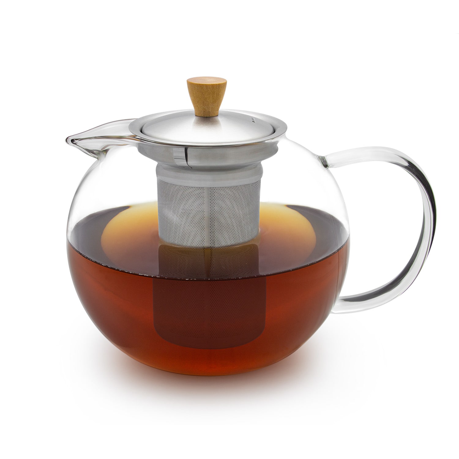 Sencha, kanvica na čaj, 1,3 l, sitko z ušľachtilej ocele, borosilikátové sklo, vrchnák