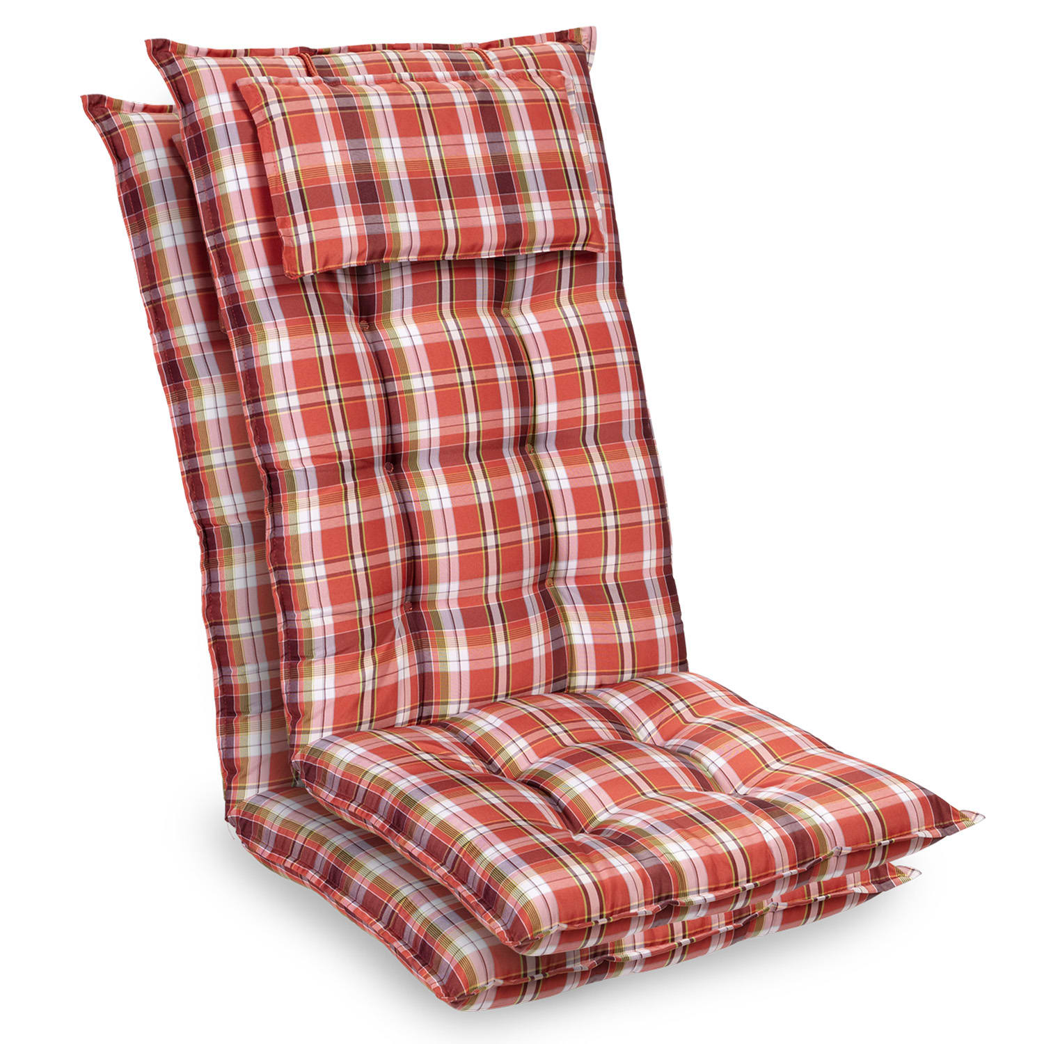 Sylt Cojín acolchado Cojín de exterior para sillas con respaldo alto Almohada Poliéster 50x120x9cm