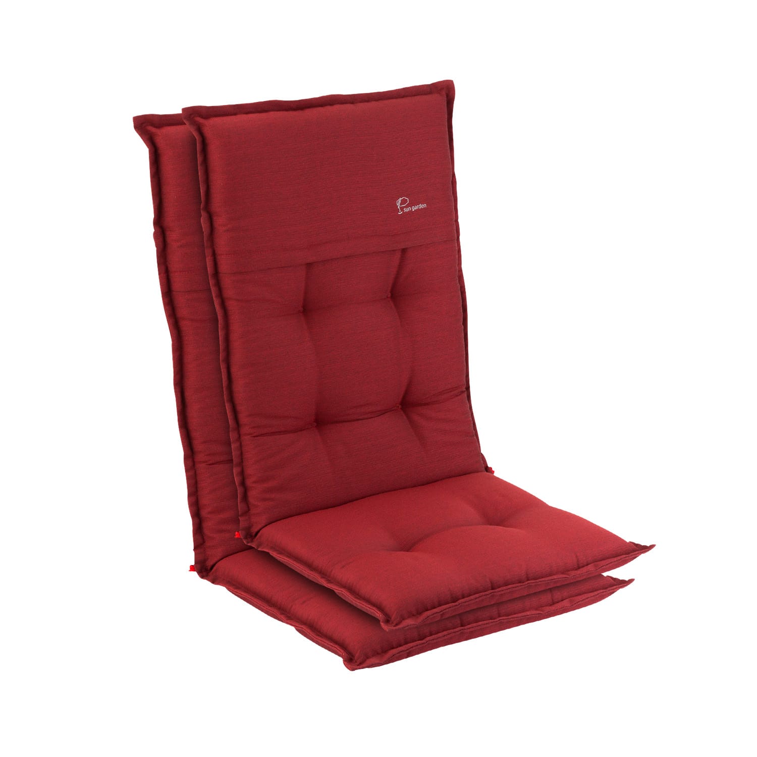 Coburg Cojín acolchado Cojín de exterior para sillas con respaldo alto Silla de jardín Poliéster 53x117x9cm