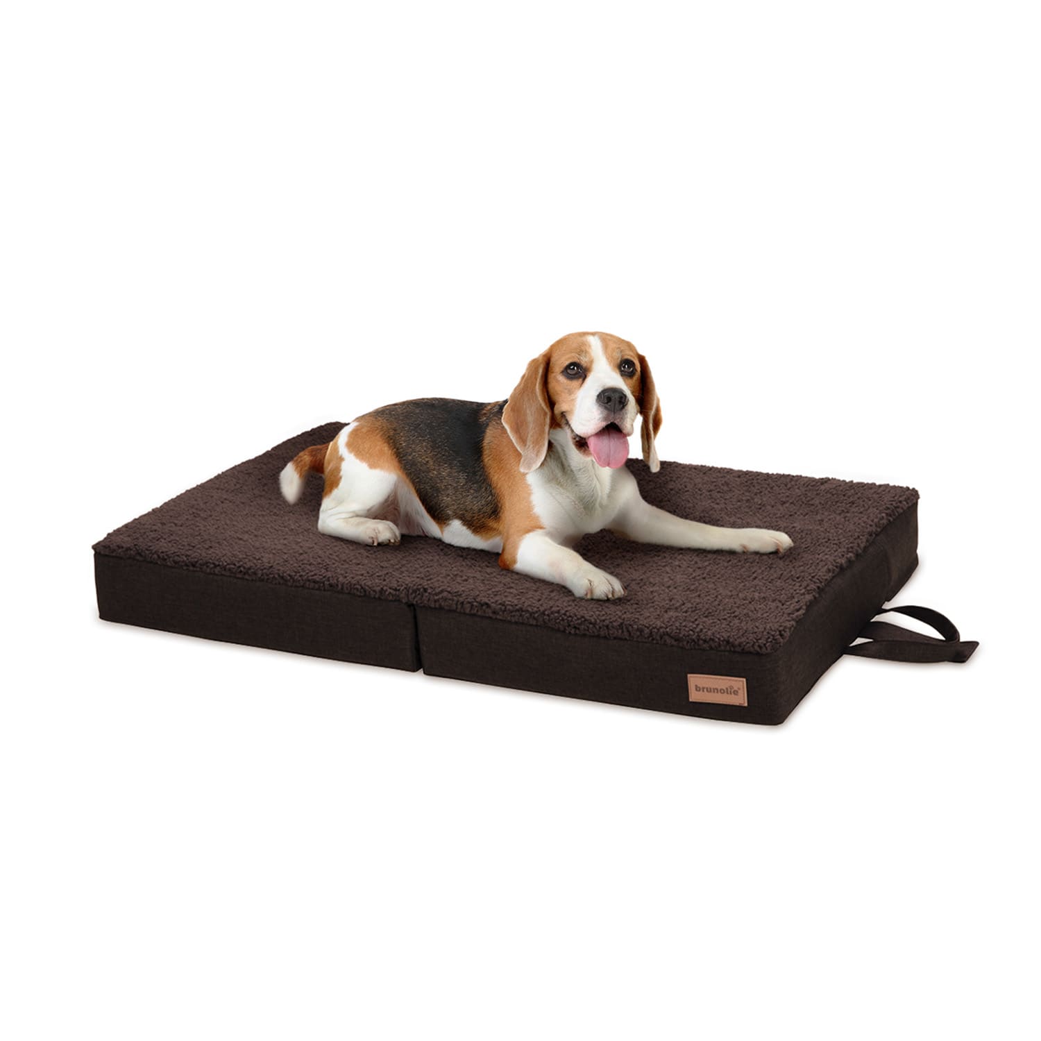 Lit matelas pour chien lavable orthopédique antidérapant respirant mousse à mémoire de forme pliante taille M (80 x 8 x 55 cm)
