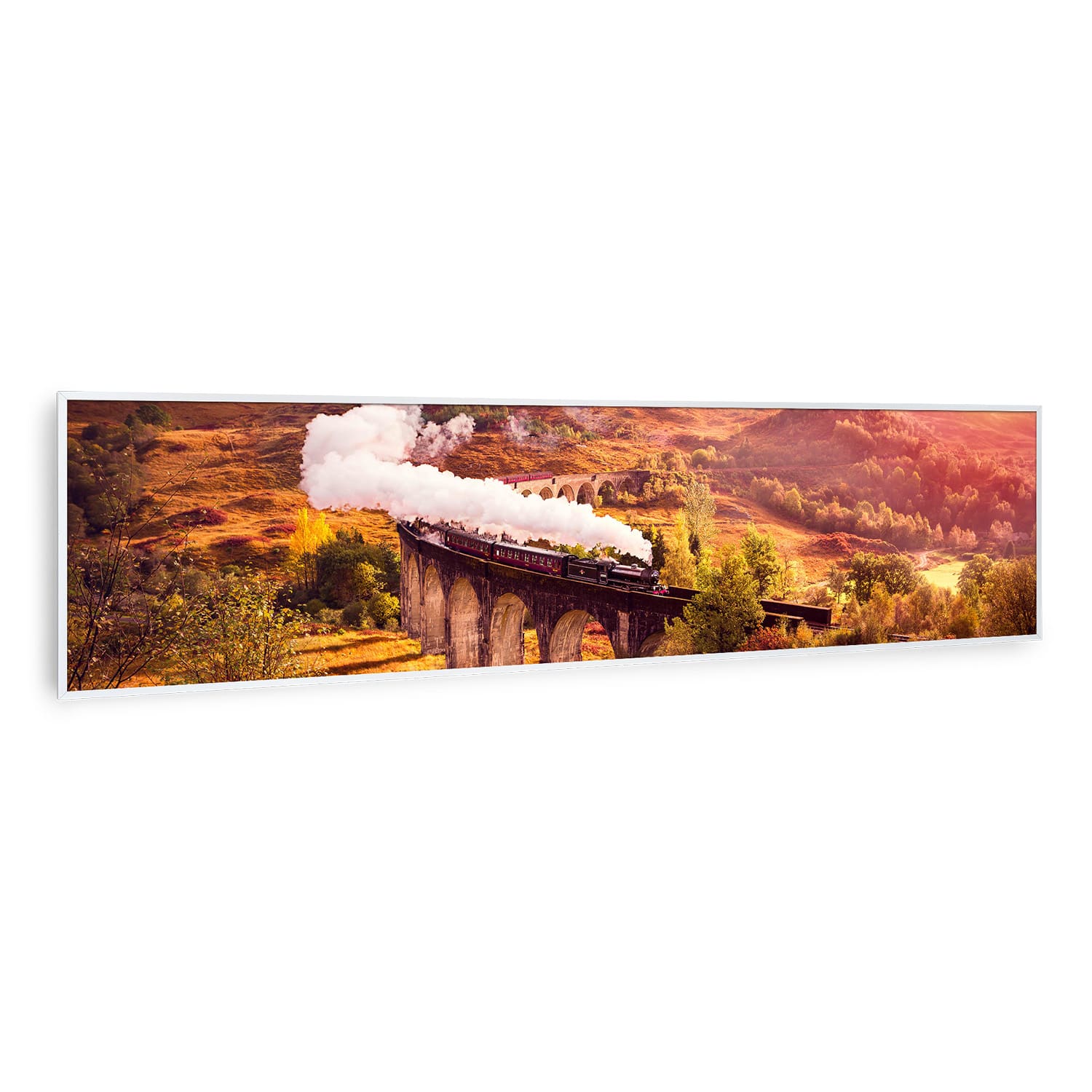 Wonderwall Air Art Smart, infrardeč grelnik, vlak, 120 x 30 cm, 350 W